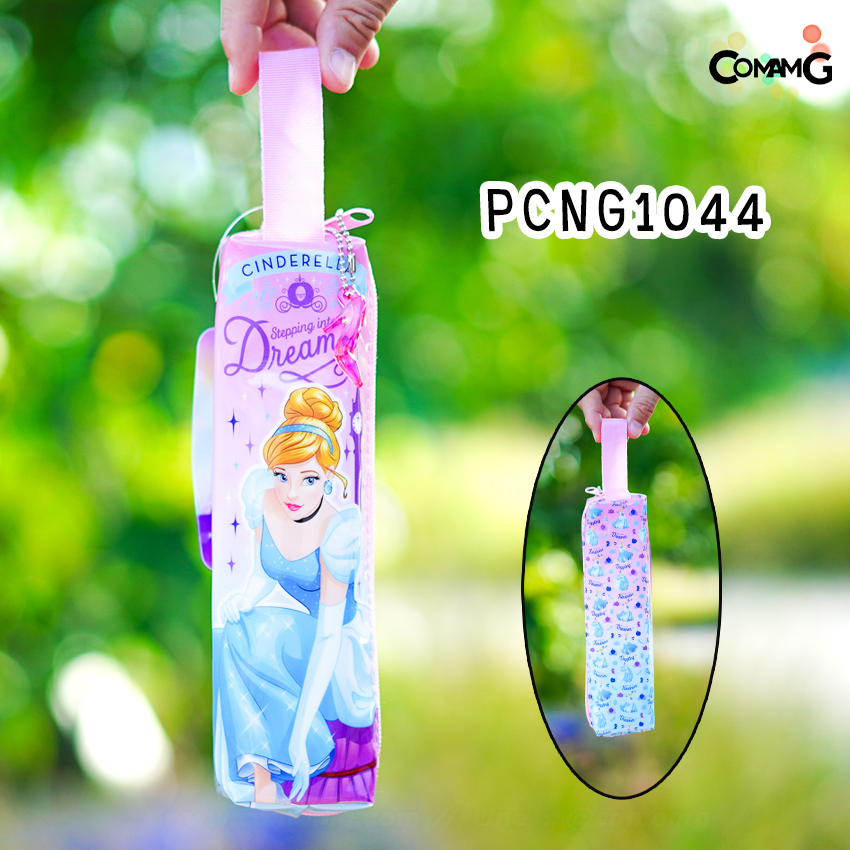 กระเป๋าดินสอ ทรงกระบอกเหลี่ยม กระเป๋าผ้า กระเป๋าใส่ดินสอ ลายการ์ตูนลิขสิทธิ์แท้