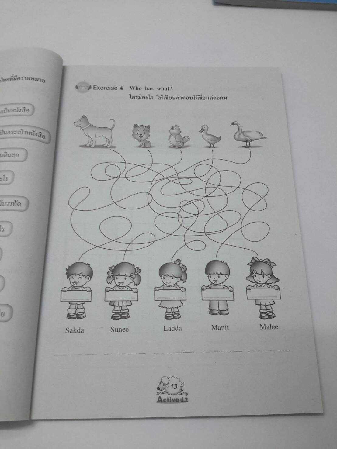 หนังสือ New Active English ป.2 หนังสือฝึกหัดพูดและเขียน สำนักพิมพ์ อจท