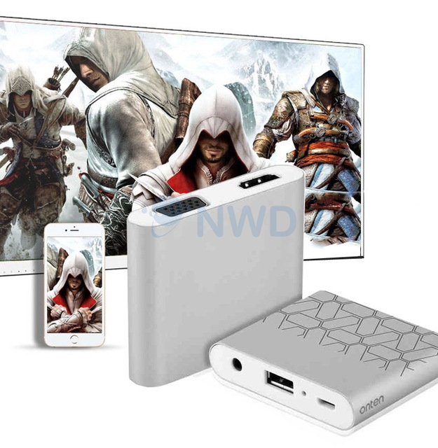 ตัวแปลงสัญญาณ OTN รุ่น 9167 (HDMI+VGA+Headphone+USB+Micro USB)