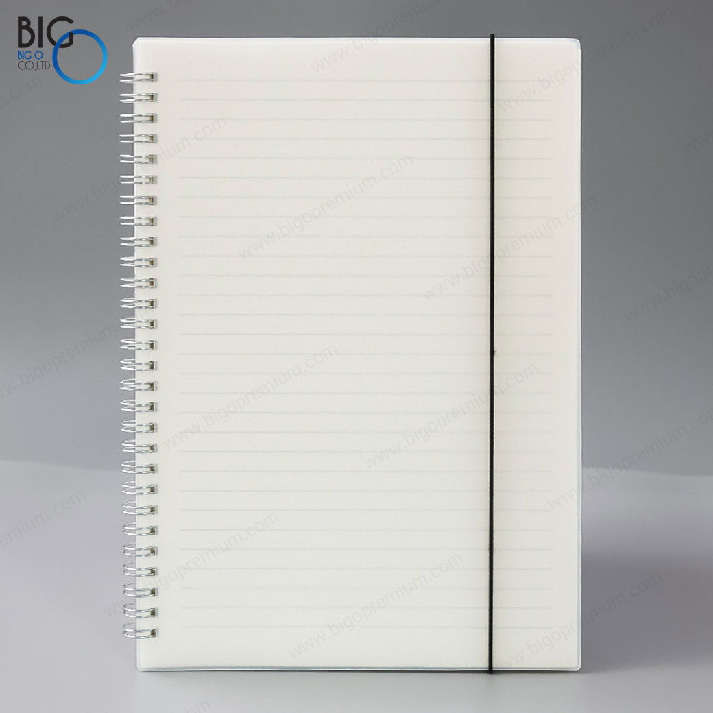 สมุดโน๊ตพรีเมี่ยม A5 ปกใส แบบพกพาง่าย