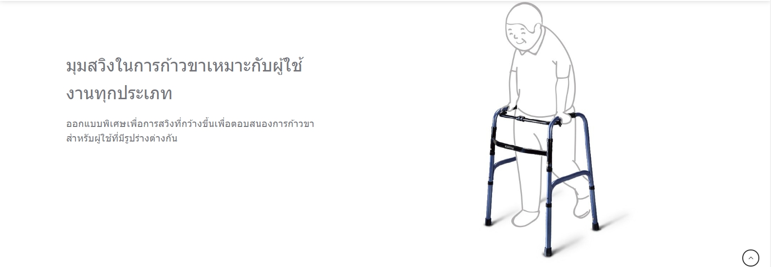 ไม้เท้าช่วยเดิน Karma Walker (WK80) พับเก็บได้ สวย แข็งแรง น้ำหนักเบา ปรับระดับสูงต่ำได้