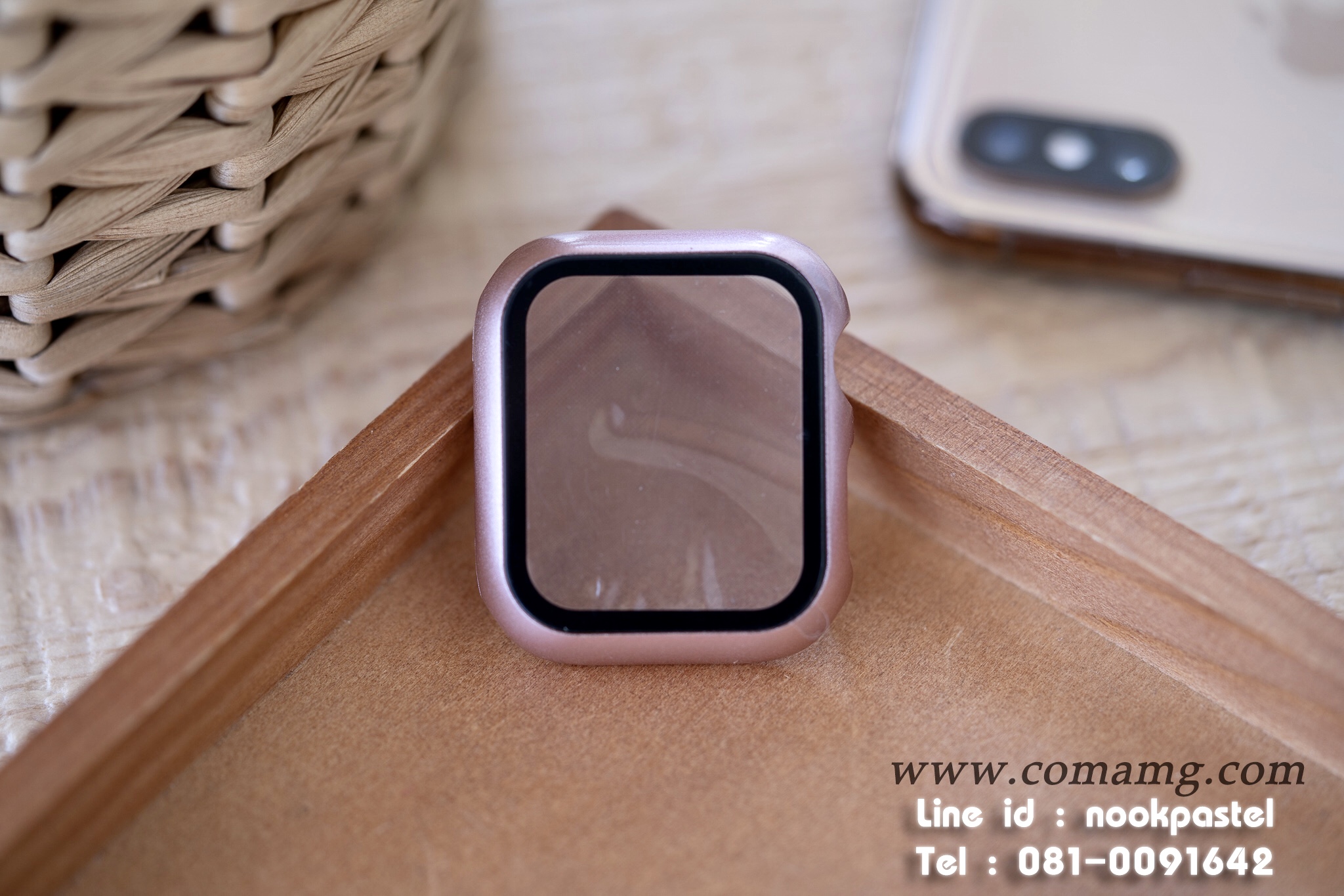 เคสฟิลม์กระจก คลุมรอบตัวคลุมรอบตัว360องศา สำหรับapple watch(ลิงค์2)