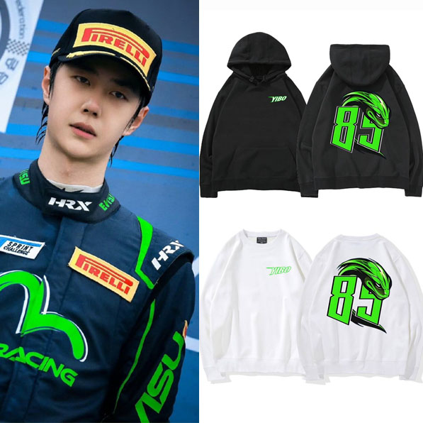 เสื้อกันหนาว หวังอี้ป๋อ Wang Yibo EVISU No.85 Racing