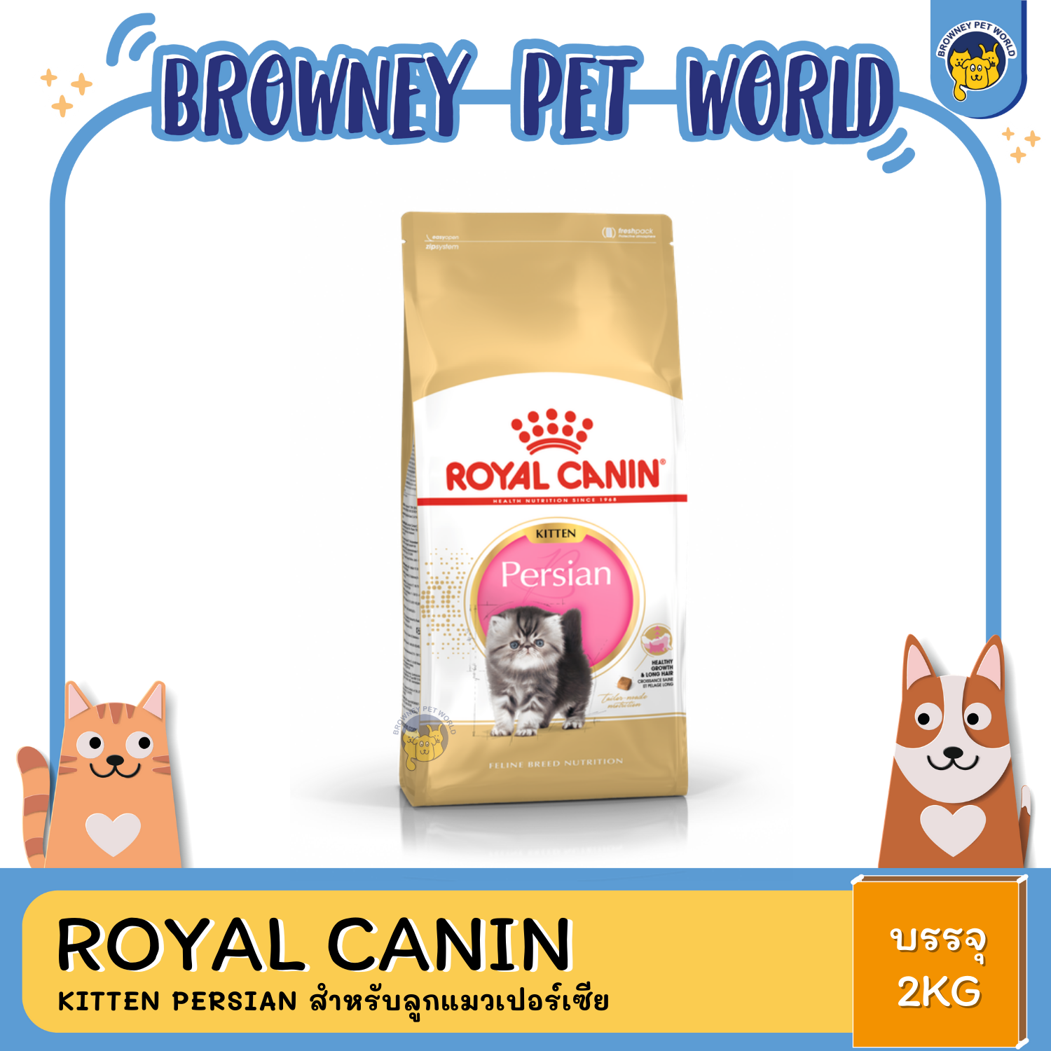 Royal Canin Kitten Persian โรยัล คานิน สำหรับลูกแมวเปอร์เซีย อายุ 4-12 เดือน
