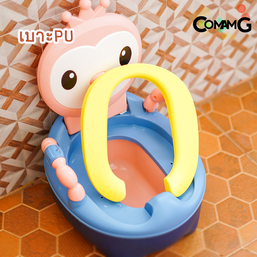 กระโถนเด็ก ชักโครกเด็ก กระโถนนั่งถ่าย กระโถนพกพา กระโถนเด็กฝึกขับถ่าย เบาะPU/PVC ลายน่ารัก พร้อมส่ง