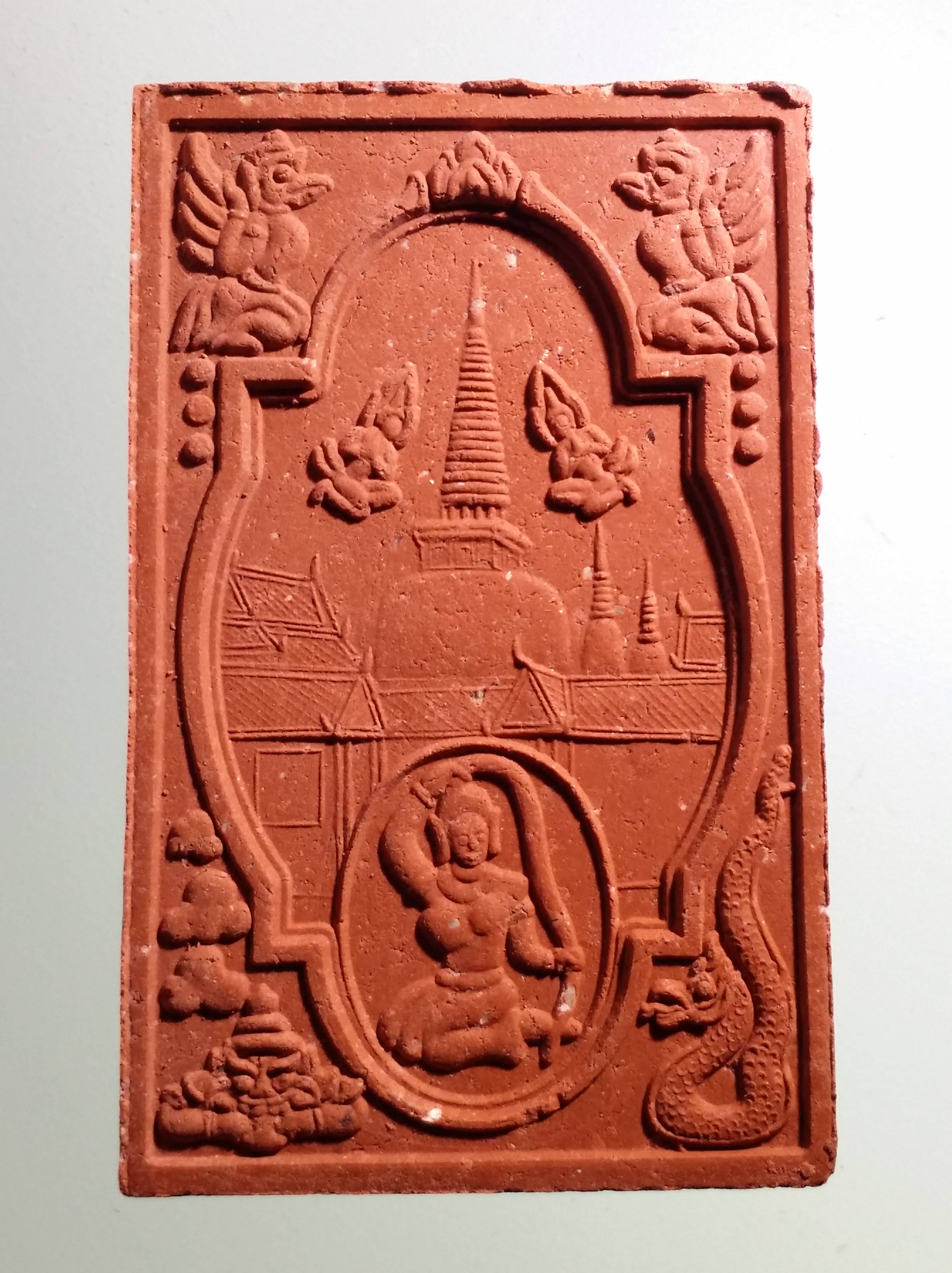 รหัสสินค้า จตุคามรามเทพ 487 พระเทวราชโพธิสัตว์จตุคามรามเทพ หลังพระแม่ธรณีบีบมวยผม รุ่น สิริมงคล ปี 49