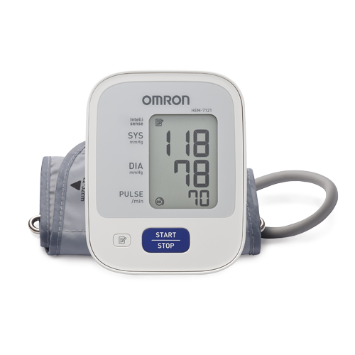Omron เครื่องวัดความดันโลหิตอัตโนมัติ แบรนด์ OMRON รุ่น HEM-7121 ประกันศูนย์ 5 ปี แถม Adapter