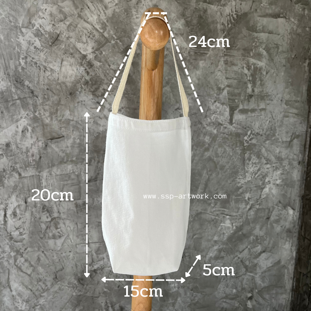 กระเป๋าผ้าแคนวาส กระเป๋าผ้าลดโลกร้อน ถุงผ้าช็อปปิ้ง กระเป๋าผ้าดิบปักได้ สกรีนได้