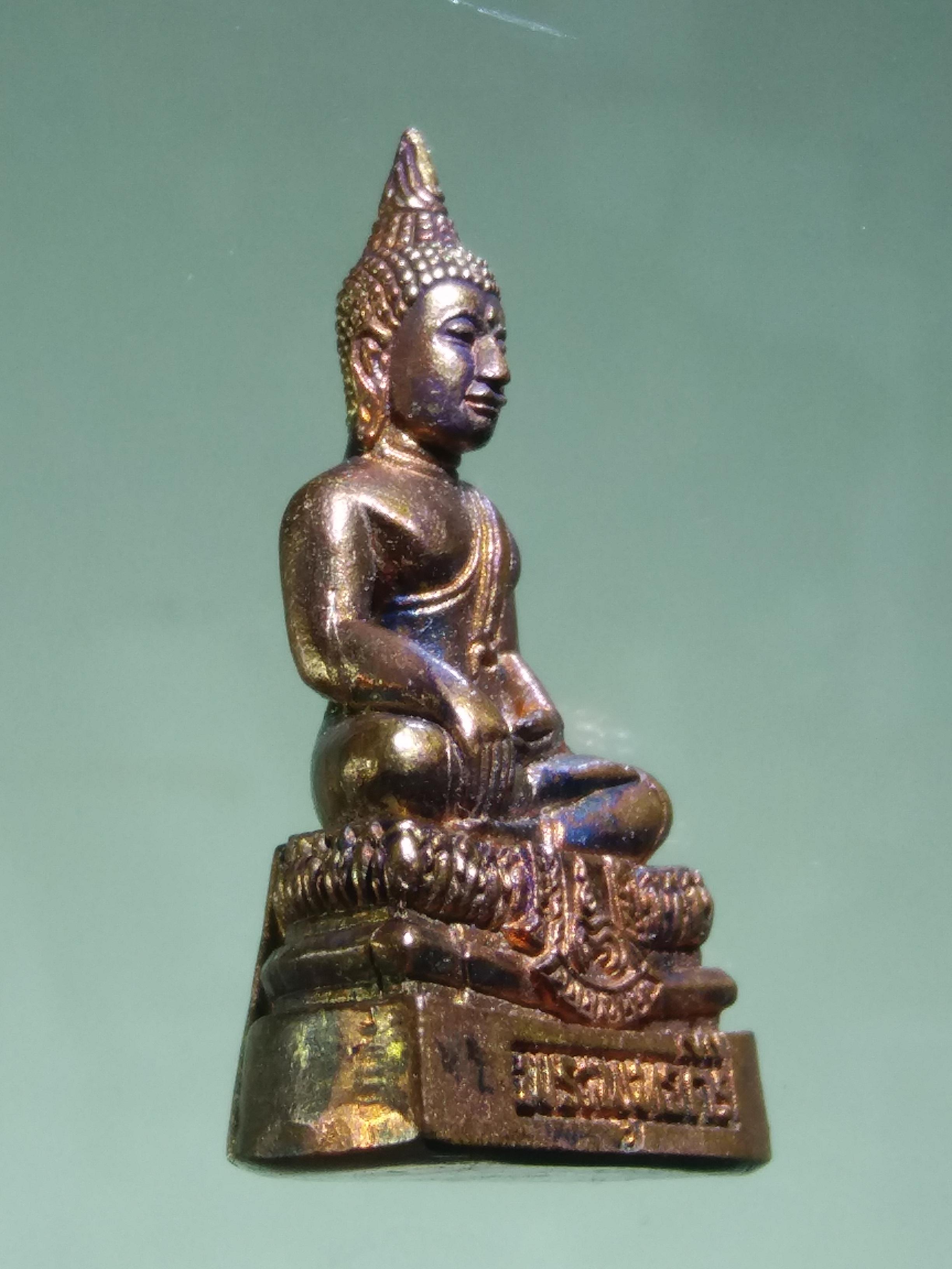 รหัสสินค้า พระมีกล่อง 197 รูปหล่อเนื้อโลหะผสม หล่อตัน พระพุทธคีรีศรีเกษตรธรรม สร้างปี 2548 พระสวยกล่องเดิม