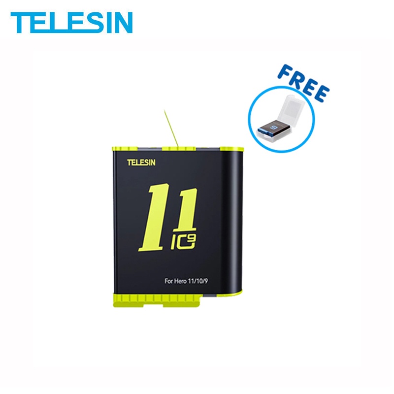 GoPro 11 / 10 / 9 Telesin Battery แบตเตอรี่ โกโปร 11 / 10 / 9 แบตกล้อง แบต โกโปร Battery อุปกรณ์เสริมโกโปร