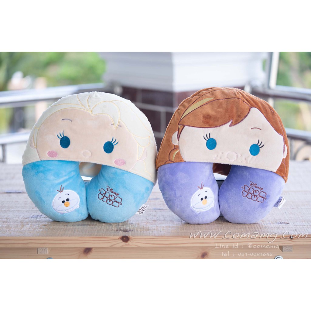 หมอนรองคอมีหมวก เอลซ่า&อันนา (ในเรื่องFrozen )