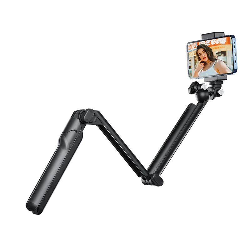 Telesin 3 Way 2.0 Multifunctional Foldable Tripod Selfie Stick Mount for GoPro / Insta360 / DJI / SJCAM / Xiaomi / Actio