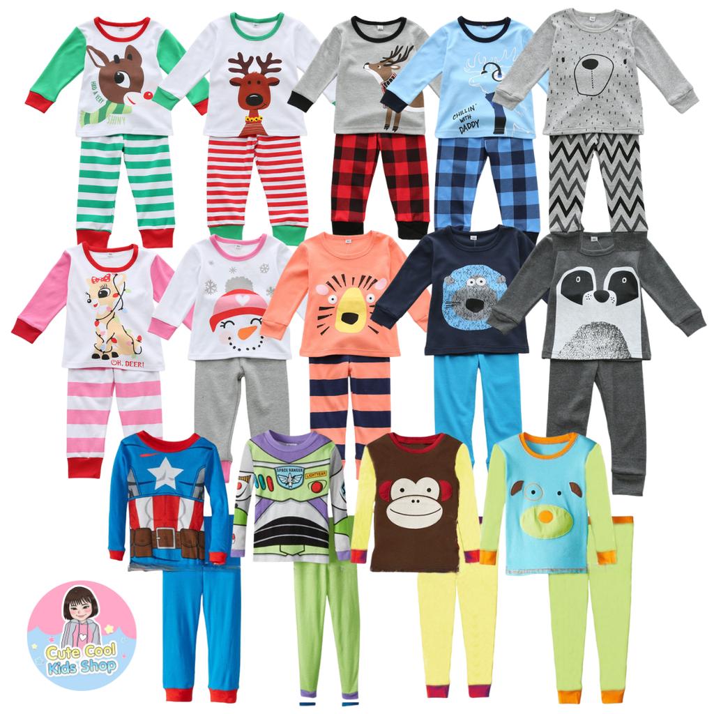 LPJB-1 ชุดนอนเด็ก แขนยาวขายาว มีขนาด 1-6 ขวบ