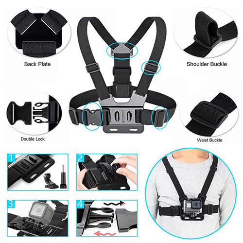 GoPro Accessories kit 50 in 1 Bundle Action Camera Accessory Kit ชุดอุปกรณ์เสริมกล้องแอคชั่น for GoPro Action Camera