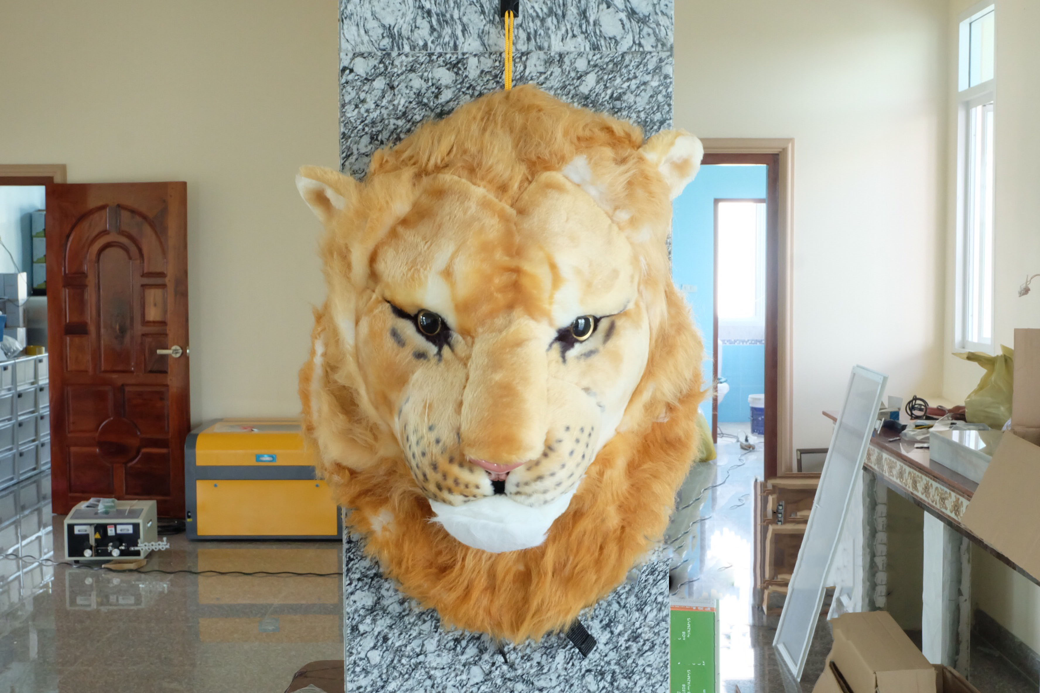 กระเป๋าหัวเสือ หัวสิงโต กระเป๋าสะพายหลัง ใบใหญ่ งานสวย