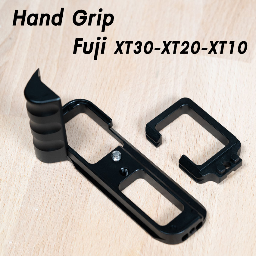Hand Grip L-Plate สำหรับ Fuji XT30 XT20 XT10 แบบ3ร่องนิ้ว Camera Grip เพิ่มความกระชับในการจับถือ