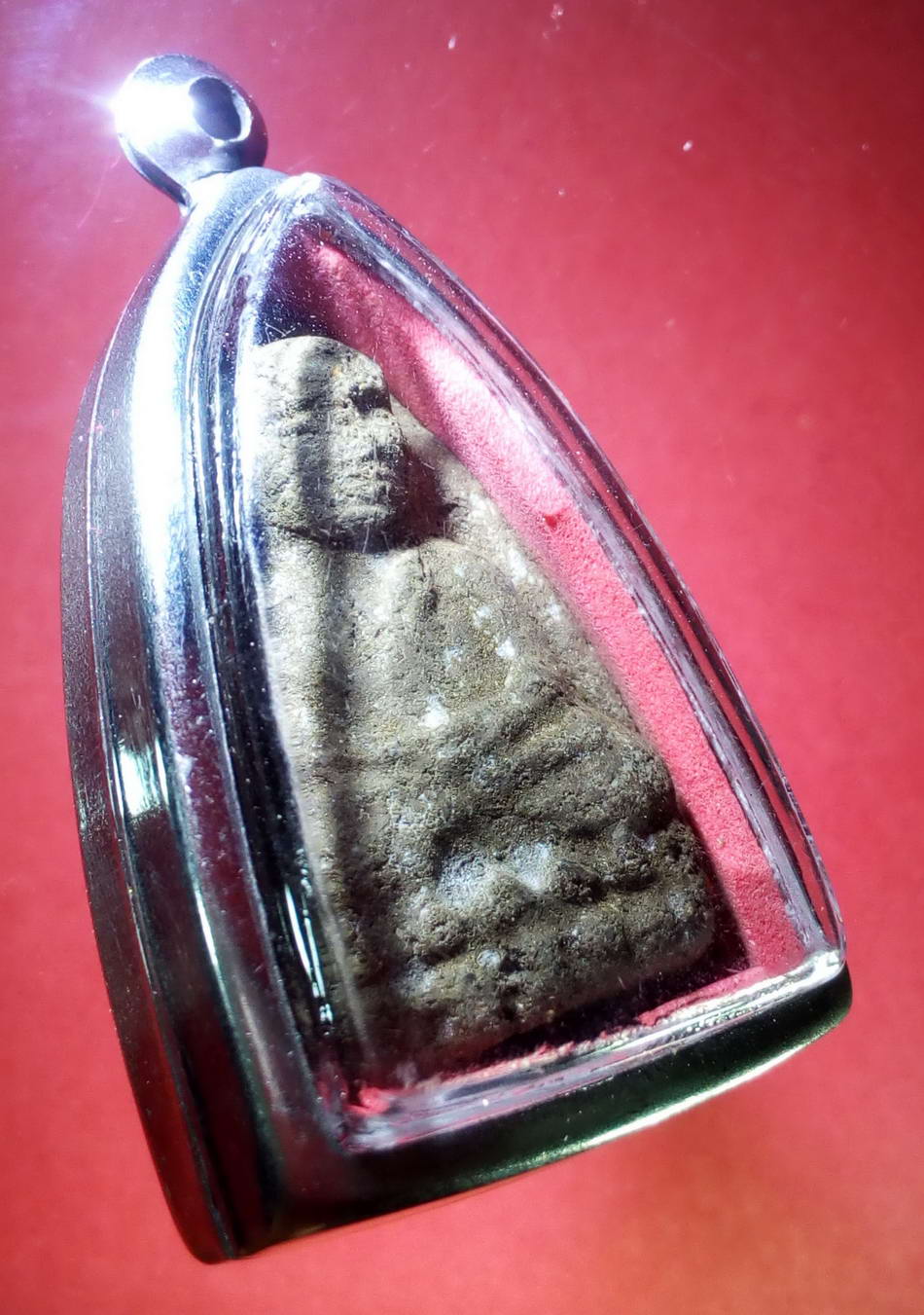 รหัสสินค้า หลวงปู่ทวด วัดต่างๆ 184 หลวงปู่ทวด เนื้อผงผสมว่านไม่ทราบวัด มาพร้อมตลับสแตนเลส