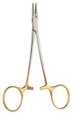 NEEDLE HOLDER Crile Wood TC (ด้ามทอง) 15 cm.