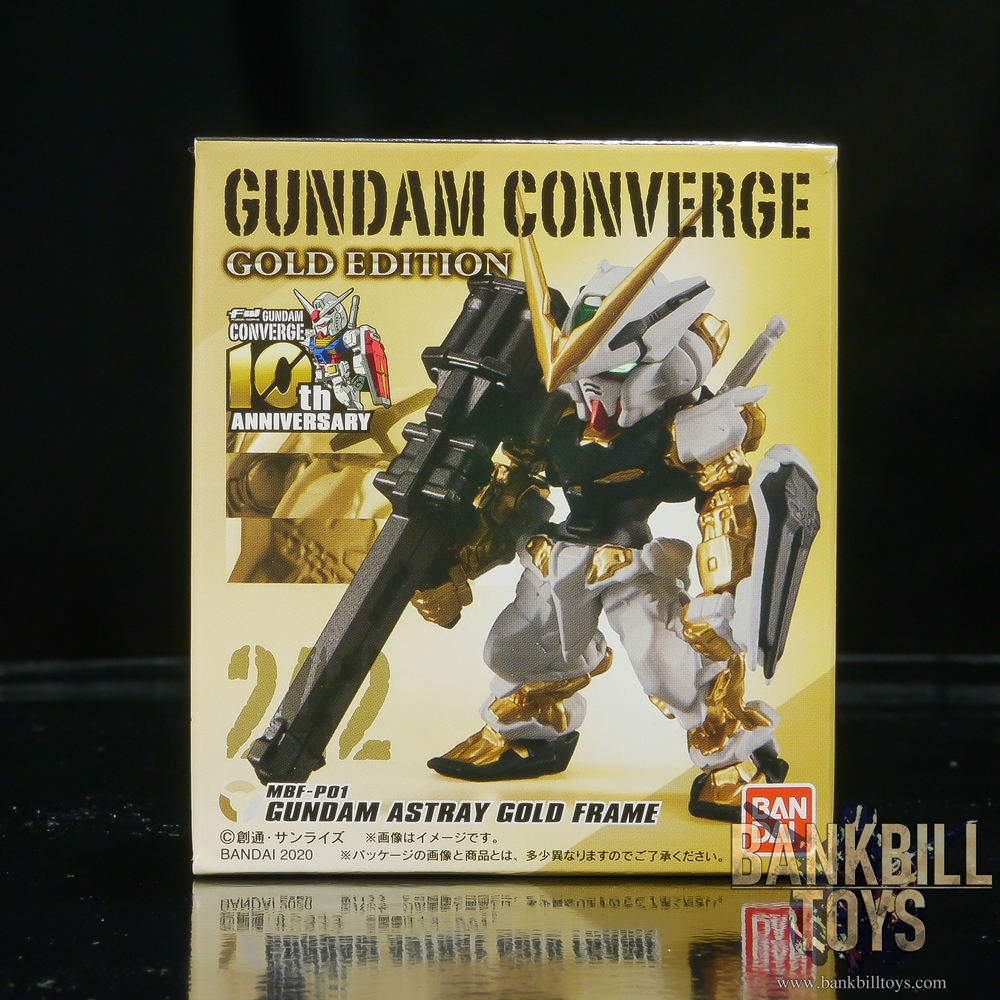 กันดั้ม Bandai Candy Toy FW Gundam Converge Gold Edition No.242 MBF-P01 Gundam Astray Gold Frame