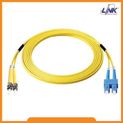 UFP946D31-03 Fiber Optic ST-SC Patch Cord OS2, Duplex Single-mode, (3.0 mm Jacket)/UPC-UPC, Lengths 3 m.