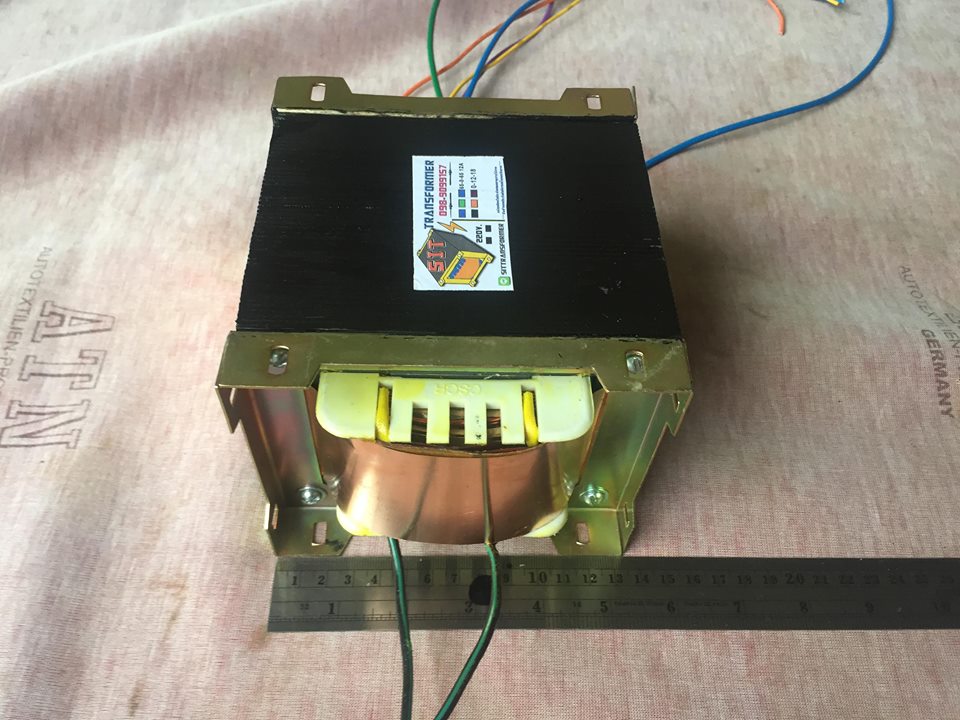 หม้อแปลง 55-0-55 12A ลงกล่อง 4.5"