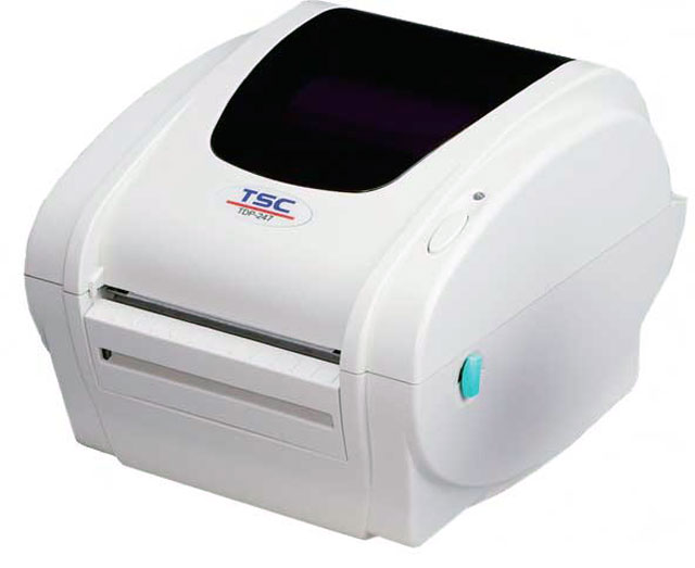 เครื่องพิมพ์บาร์โค้ด ยี่ห้อ TSC รุ่น TDP-247 เหมาะสำหรับการพิมพ์บาร์โค้ดในสำนักงานขนาดเล็ก ที่อาจจะต้องติดฉลากในแฟ้มเอกสาร, จัดการสินค้าคงคลัง,จัดการการขนส่ง หรือการติดฉลากตาม
