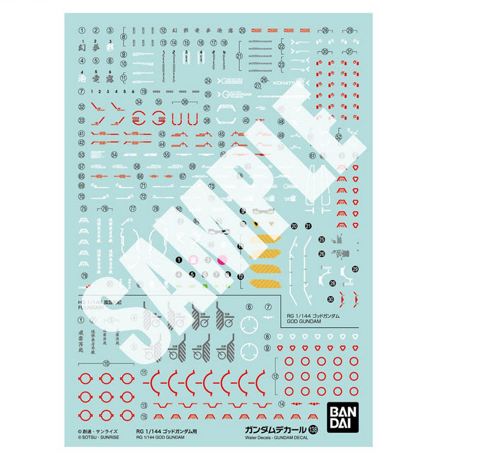 <Preorderถึงวันที่ 6/10/2022> 🔔เปิดรับPreorder ไม่ต้องมัดจำ GUNDAM DECAL138 RG 1/144 GOD GUNDAM