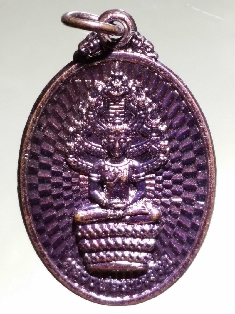 รหัสสินค้า เหรียญพระพุทธ 4256 เหรียญหลวงพ่อนาคปรก วัดมุจลินทร์ อำเภอท่าวุ้ง จังหวัดลพบุรี รุ่นรวยรุ่งเรือง สร้างปี 2565