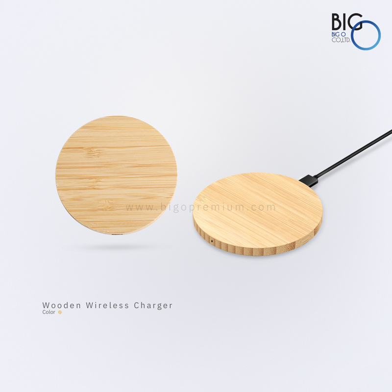 Wireless Charger แท่นวางโทรศัพท์แบบไม้