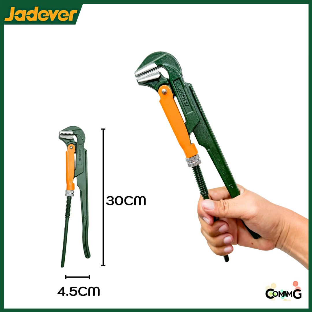 Jadever ประแจจับแป๊ปขาคู่ จับท่อ คีมคอม้า ขนาด1 นิ้ว รุ่น JDPW2101