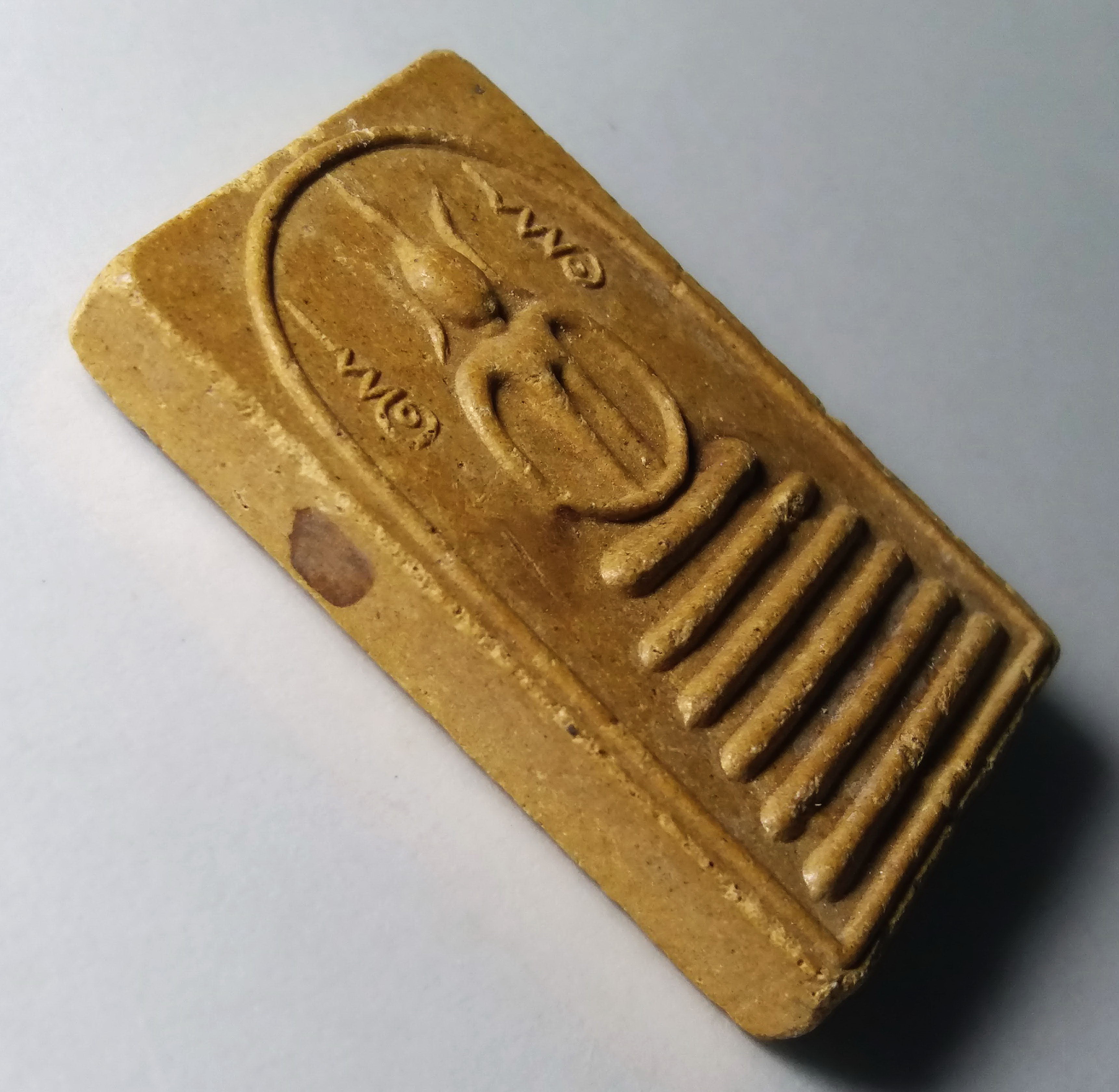 รหัสสินค้า พระสมเด็จ วัดต่างๆ 180 พระสมเด็จเนื้อผง พิมพ์ข้างอุ หลังยันต์ พุทธซ้อน (พระเจ้าห้าพระองค์) รุ่นเศรษฐีพ้นทุกข์