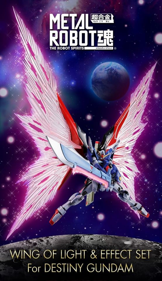 เปิดรับPreorder #มัดจำ 600 บาท P-bandai Metal Robot Spirits (Side MS) Wing of Light & Effect Set for Destiny Gundam โมสำเร็จ **เฉพาะพาสไม่มีตัวหุ่น**