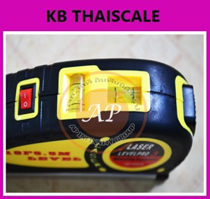 เครื่องวัดระดับน้ำเลเซอร์ LASER LEVEL HORIZONTAL VERTICAL LINE 5.5M MEASURE