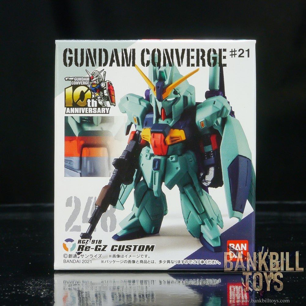กันดั้ม Bandai Candy Toy FW Gundam Converge #21 No.248 RGZ-91B Re-GZ Custom