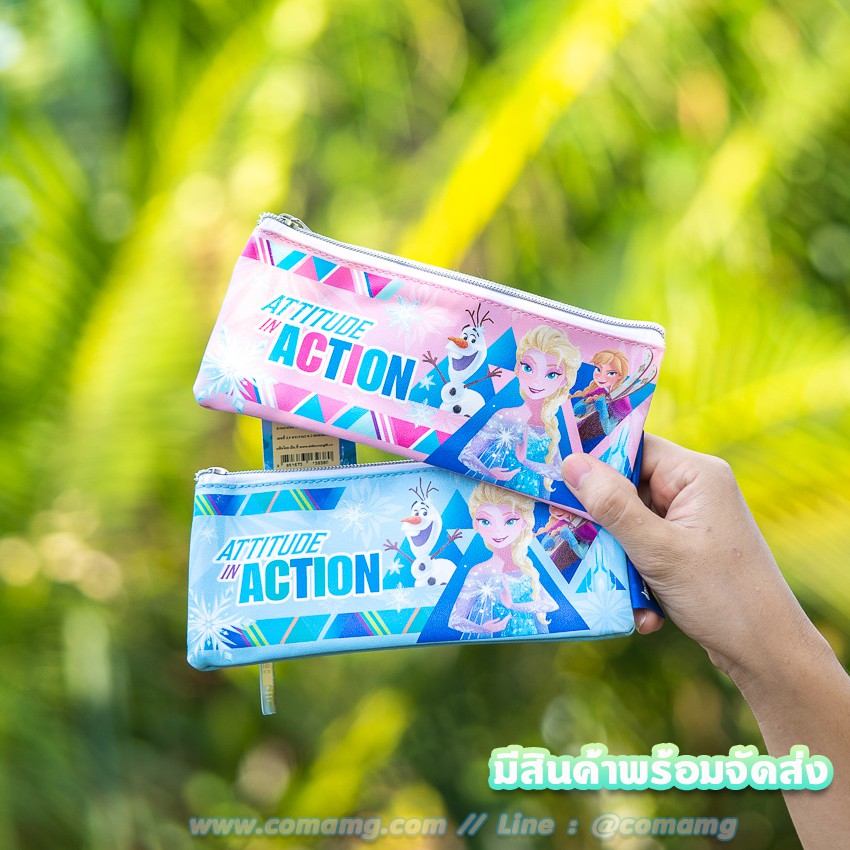 กระเป๋าใส่ดินสอลายเอลซ่าอันนา(Frozen) ทรงแบน ลิขสิทธิ์แท้