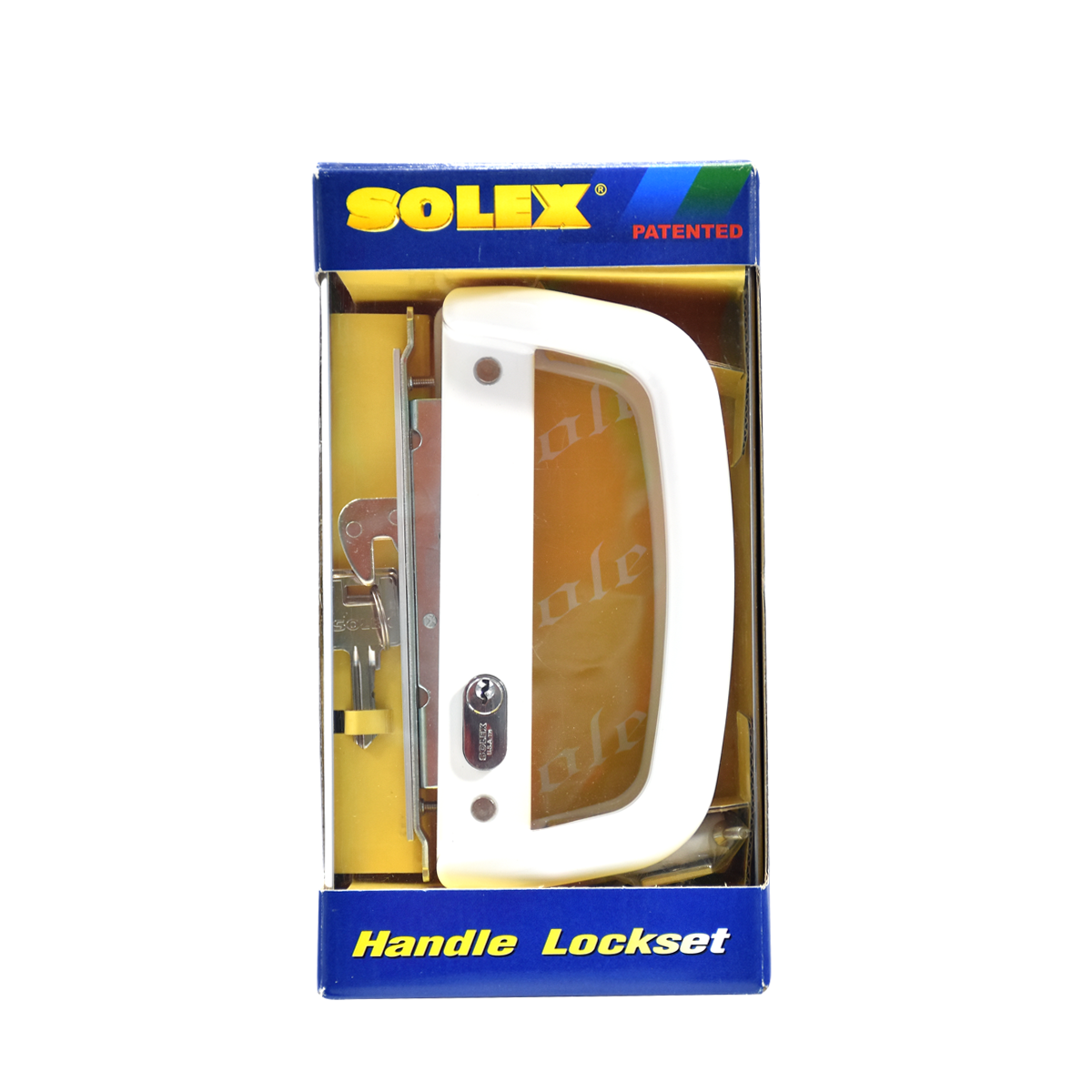SOLEX ชุดมือจับบานเลื่อน A4512-1785HD สีขาว ใช้กับประตูอลูมิเนียม