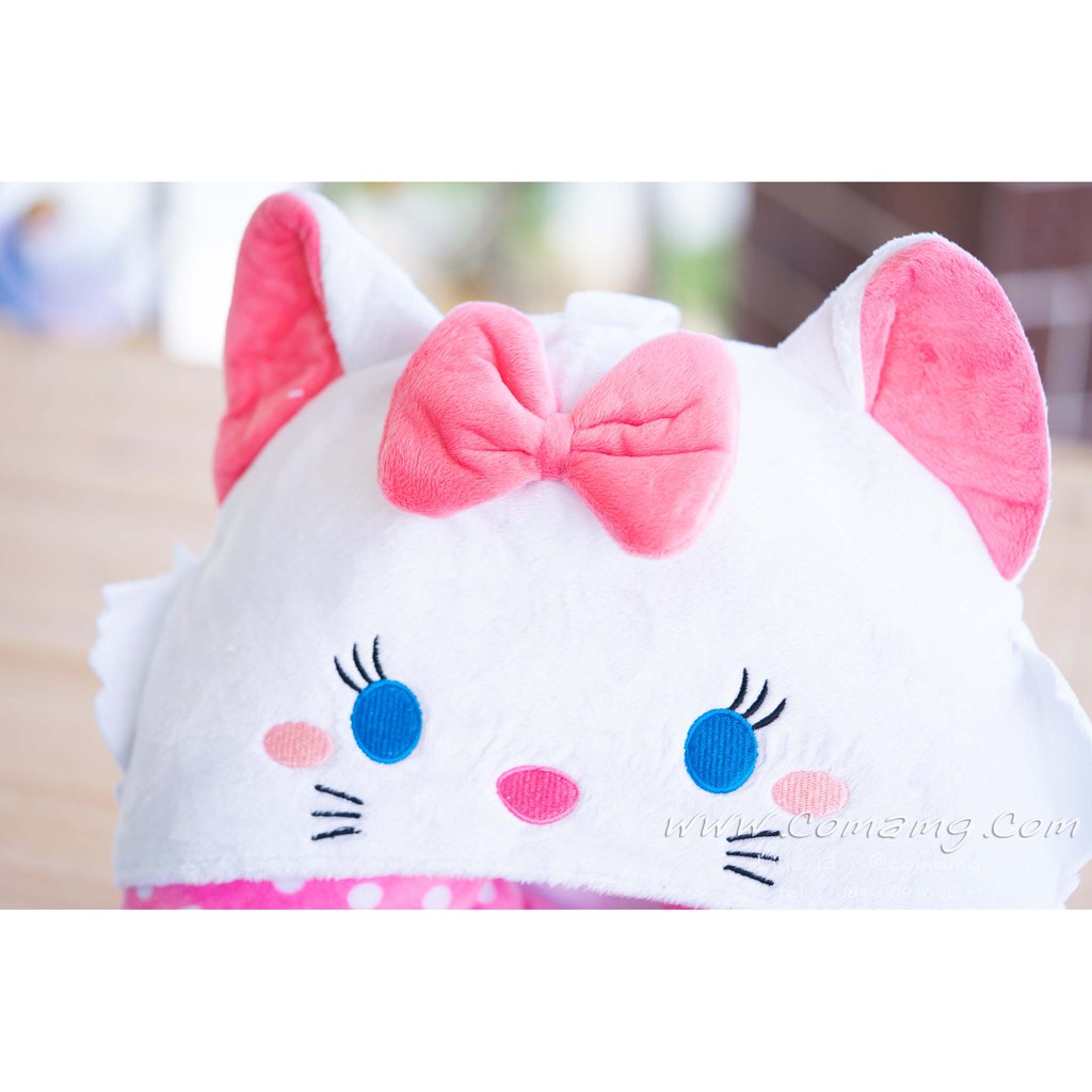หมอนรองคอมีหมวก แมวมาลี (Marie)