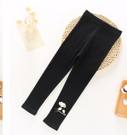 P31005 พร้อมส่งเลกกิ้งเด็กสีดำ สั่งZ100 จัดZ110