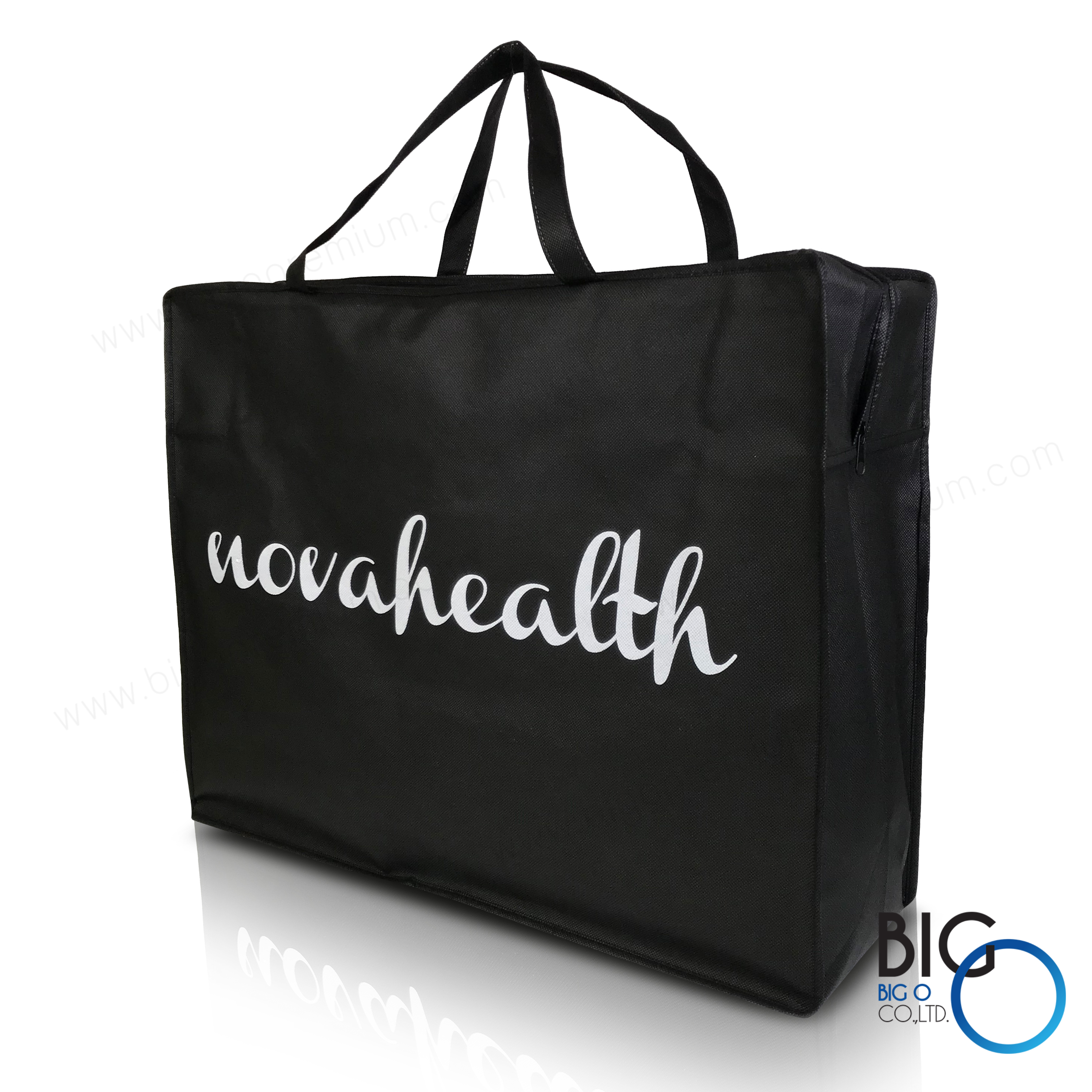 กระเป๋าสั่งทำ กระเป๋าสปันบอนด์ ทรงกล่อง NOVAHEALTH