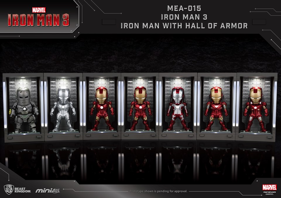 เปิดรับPreorder มัดจำ 2100 บาท MEA015 Iron Man with Hall of Armor: Iron Man 3 (Mini)