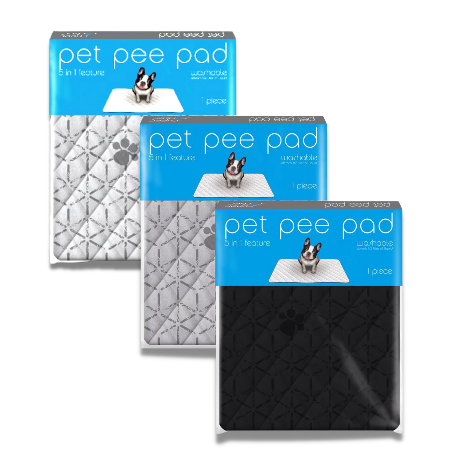 Pet Pee Pad แผ่นรองซับปัสสาวะ แผ่นรองฉี่ สัตว์เลี้ยง แบบซักได้ (S, M, L, XL, XXL)