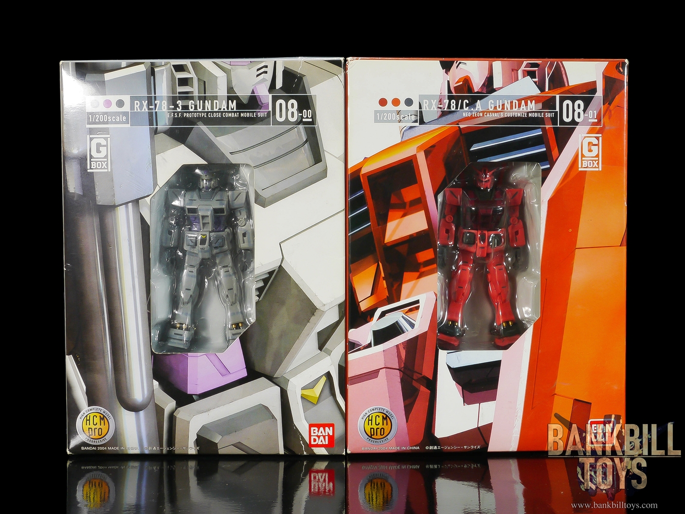กันดั้ม Bandai HCM Pro High Complete Model Progressive G-Box 1/200 RX-78-3 Gundam "G-3" & RX-78/C.A. Casval's Gundam Set