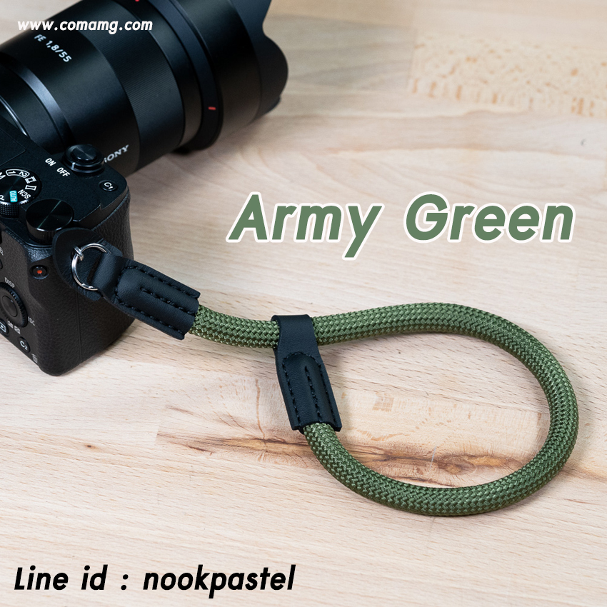 สายคล้องกล้อง แบบคล้องมือ เชือกปีนเขา