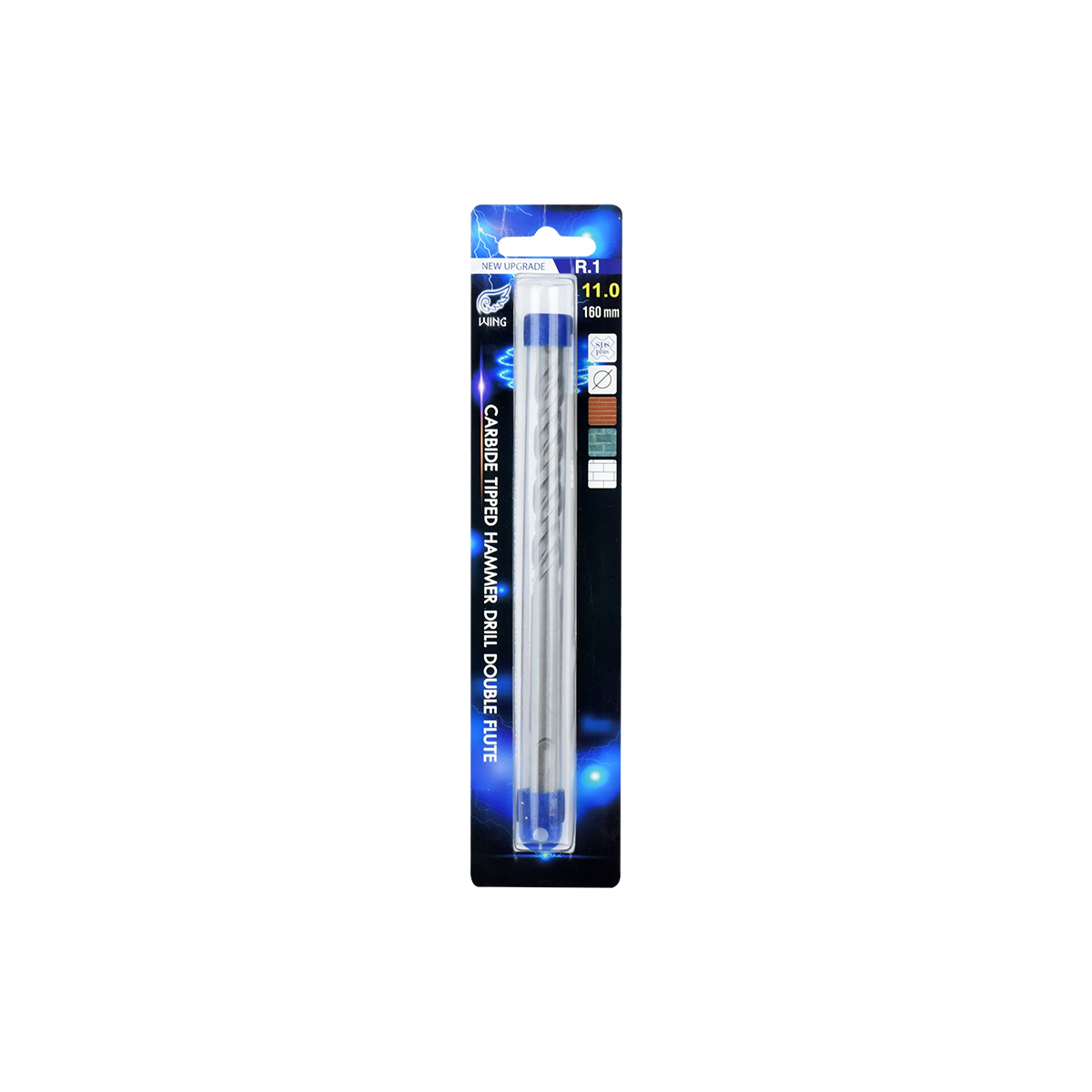 WING ดอกเจาะปูนโรตารี่ R.1#11*160mm.