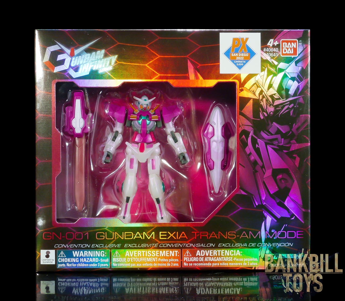 กันดั้ม Bandai America Gundam Infinity Series San Diego Comic-Con 2022 Limited GN-001 Gundam Exia [Trans-Am Mode]