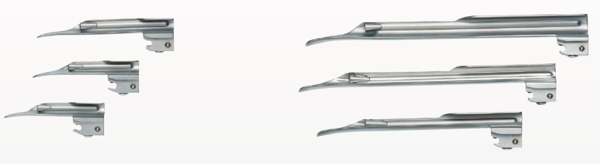 Miller Blade Fiber Optic (เฉพาะเบลด, แบบหุ้มท่อนำแสง) Riester, Germany