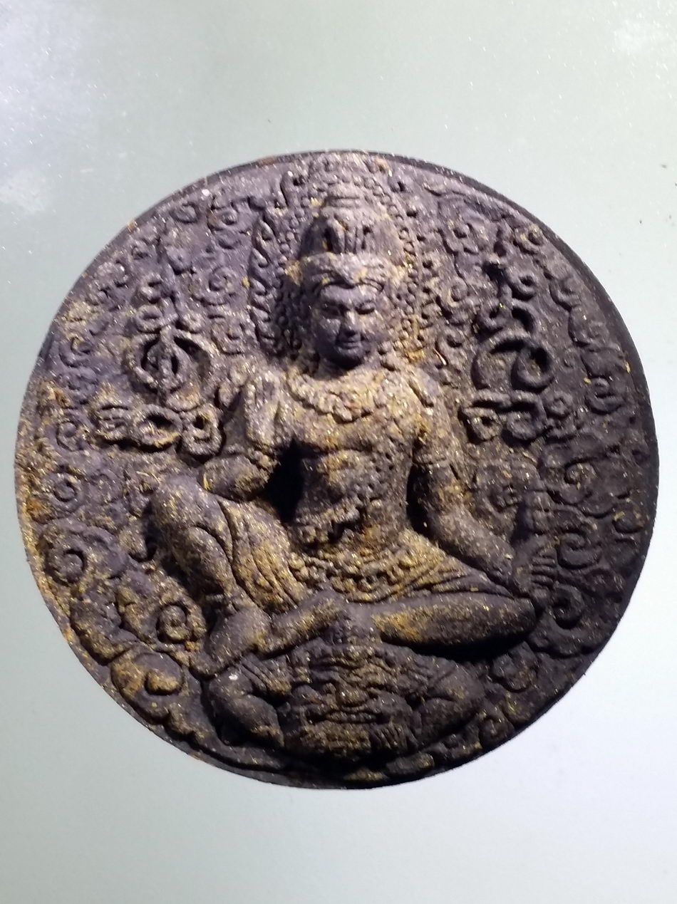 รหัสสินค้า จตุคามรามเทพ 616 พระเทวราชโพธิสัตว์ จตุคามรามเทพ รุ่น เจ้าพิธีกึ่งศตวรรษ วัดคอหงษ์ จ.สงขลา เนื้อว่านกากยายักษ์ โรยไม้ตะเคียน และผงตะไบ