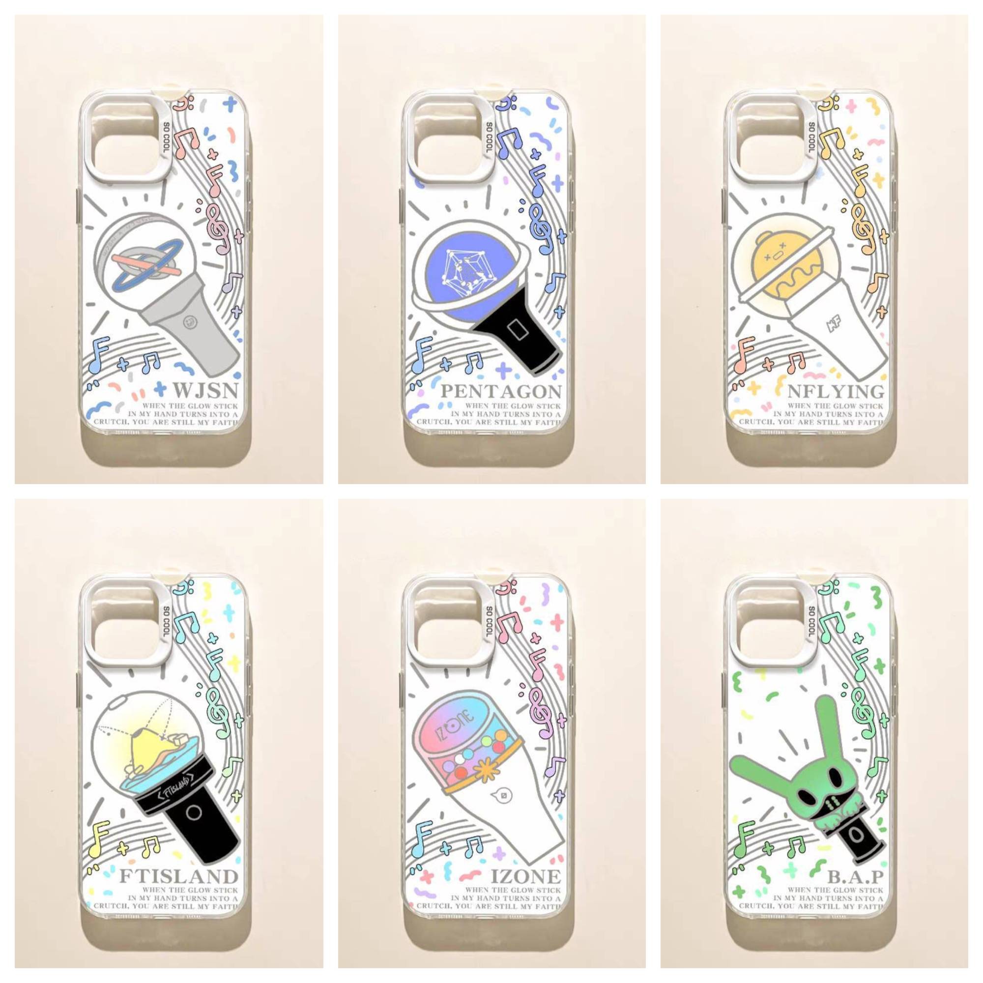 เคสโทรศัพท์มือถือแท่งไฟ เคสบง : WJSN PENTAGON NFLYING FTISLAND IZONE BAP