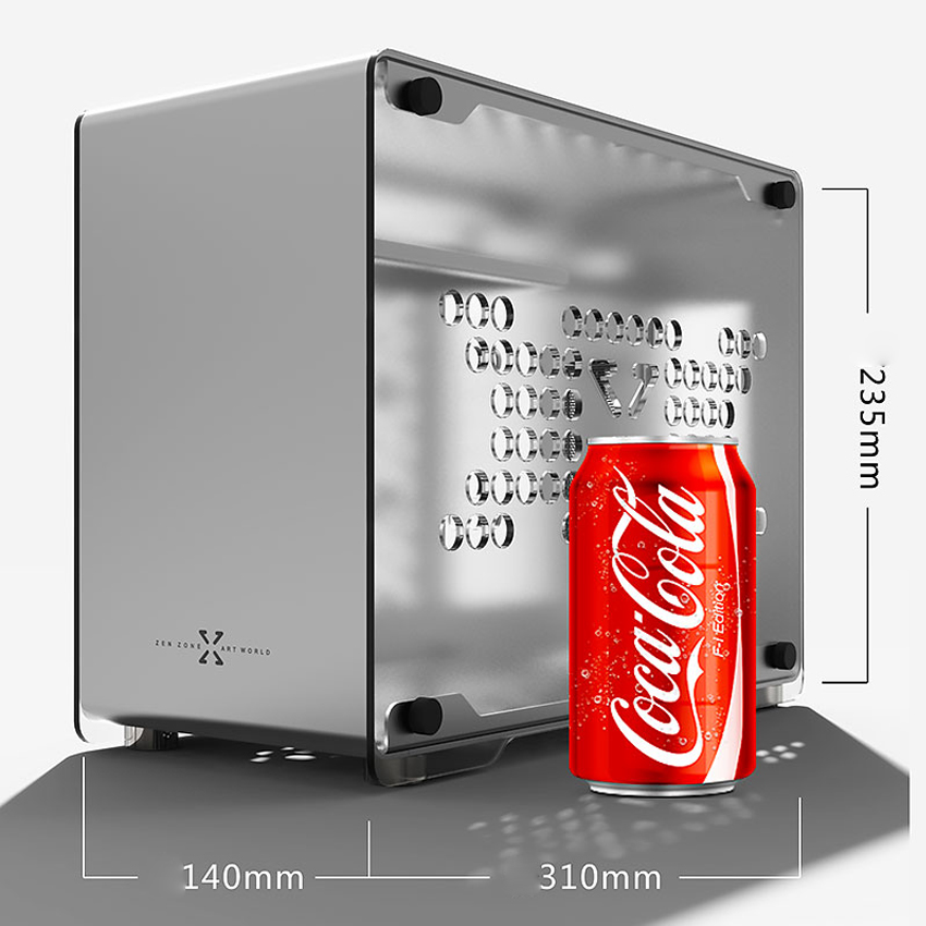 Mini ITX Case B1 เคสคอมพิวเตอร์ขนาดMini ITX เคสอลูมิเนียม ฝาอคริลิค พร้อมสายRiser v.3.0