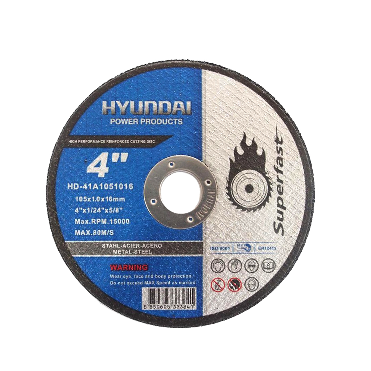 Hyundai ใบตัดเหล็ก 4" (SUPER THIN) HD-PT-41A1051016